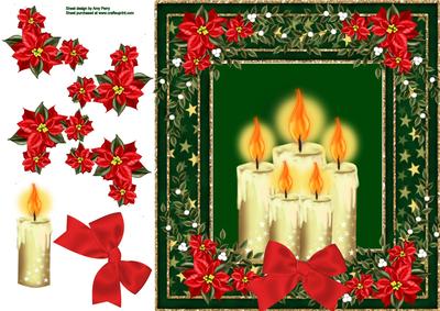 Beautiful White Candles 8x8