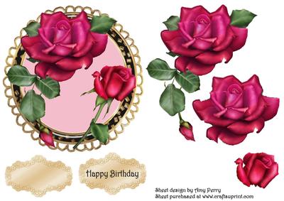 Beautiful Hot Pink Floral Topper