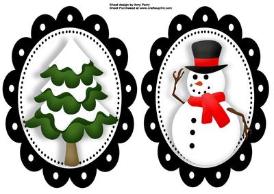 Snowman & Christmas Tree Topper's