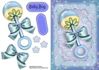 Baby Boy Rattle