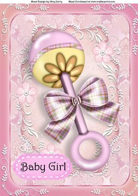 Baby Girl Rattle A4