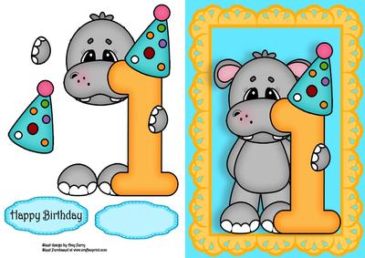 1st Birthday Hippo