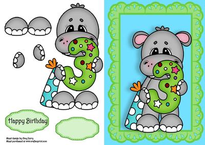 3rd Birthday Hippo