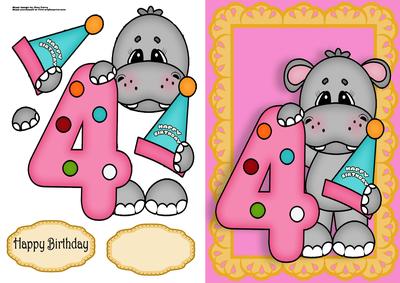 4th Birthday Hippo