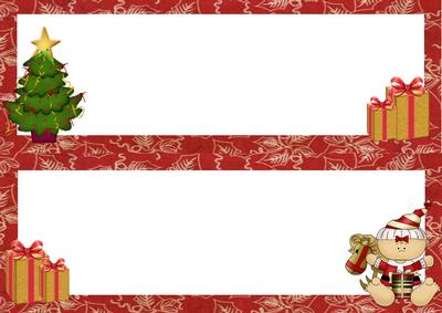 Baby Dressed as Santa with Rocking Horse Dl Insert