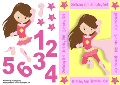 Brunette Super Girl Flying 1-6