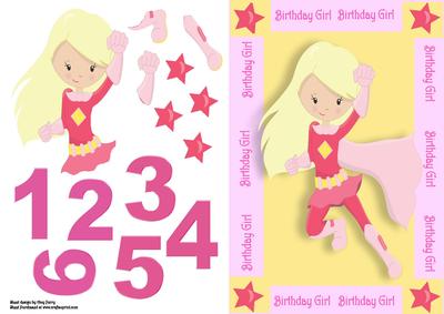 Blonde Super Girl Flying 1-6