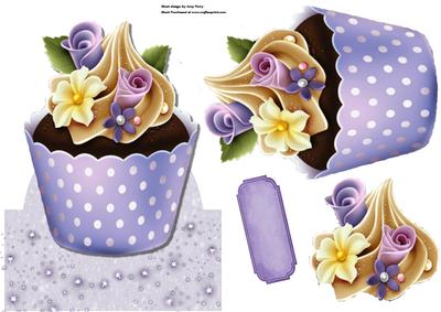 Beautiful Lilac Cupcake Over the Edge