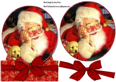 Adorable Santa Over the Edge