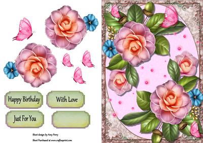Beautiful Pink & Blue Flowers
