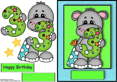 Happy 3rd Birthday Hippo