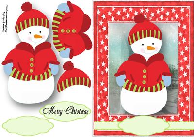 Adorable Snowman Wearing a Coat