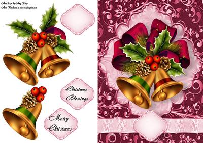 Beautiful Bells with Burgundy Bow