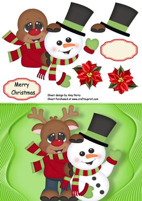 Reindeer & Snowman Friends