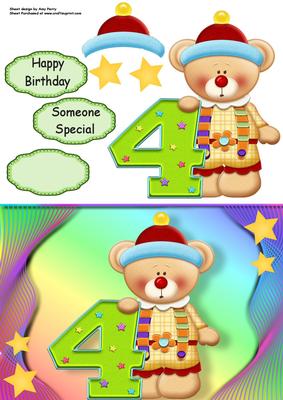 Happy 4th Birthday Bear