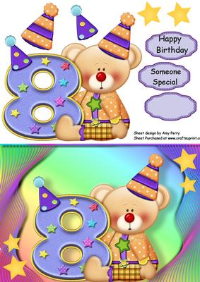 Happy 8th Birthday Bear