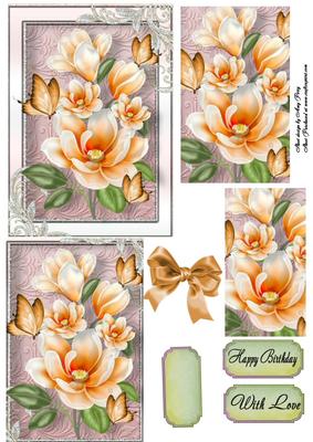 Beautiful Orange Flowers Pyramid