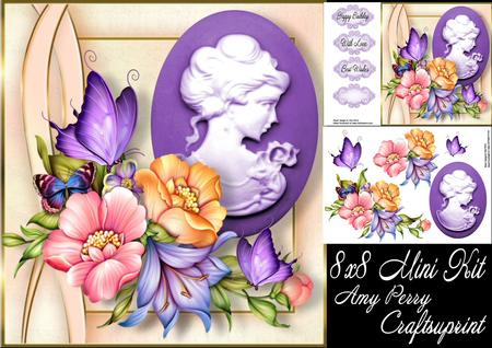 Beautiful Summer Flowers with Cameo 8x8 Mini Kit