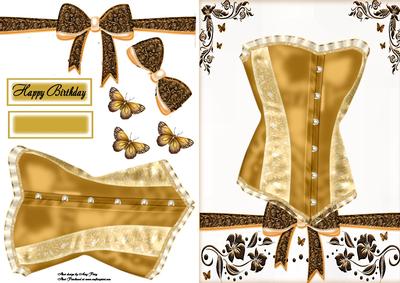 Beautiful Gold Corset