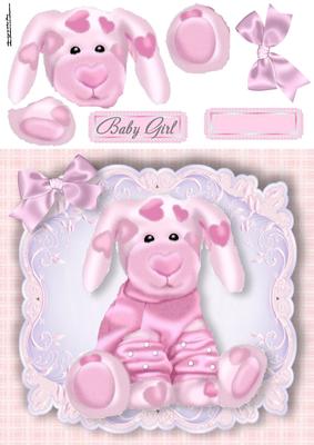 Gorgeous Pale Pink Teddy Bear 8x8