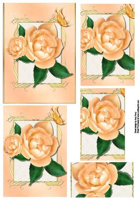 Lovely Peach Rose Pyramid
