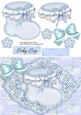 Baby Boy Blue Bootie