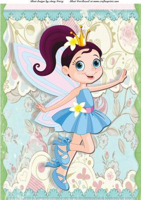 Beautiful Blue Fairy A4