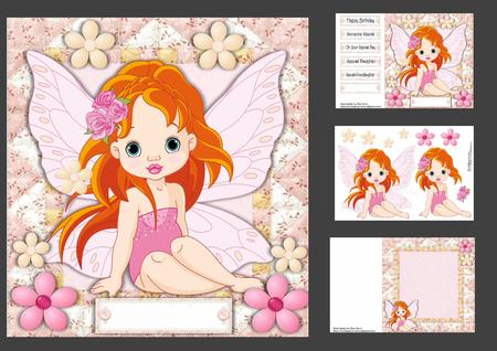Beautiful Pink Fairy 8x8 Mini Kit