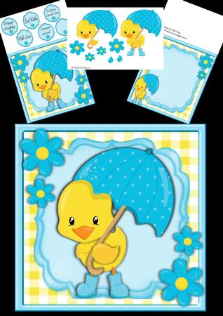 Gorgeous Umbrella Duck 8x8 Mini Kit