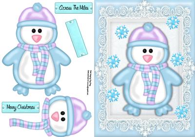 Gorgeous Penguin in Winter Scarf