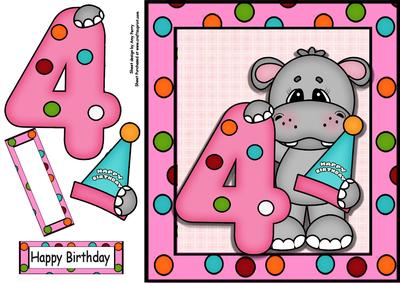 Happy 4th Birthday Hippo