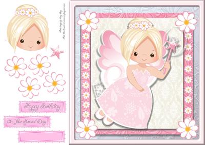 Adorable Fairy with Wand 8x8
