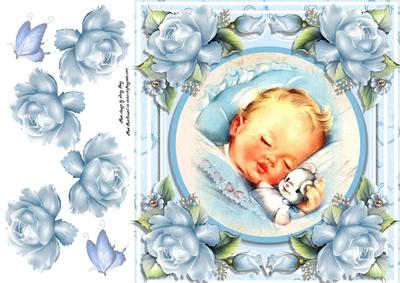 Baby Boy Sleeping 8x8