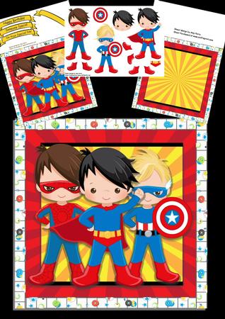 Super Hero Collection 8x8 Mini Kit
