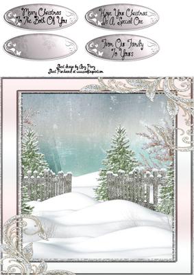 Beautiful Snow Scene 8x8