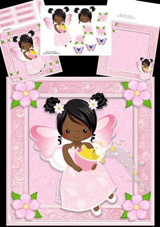 Adorable Ethnic Fairy 8x8 Mini Kit