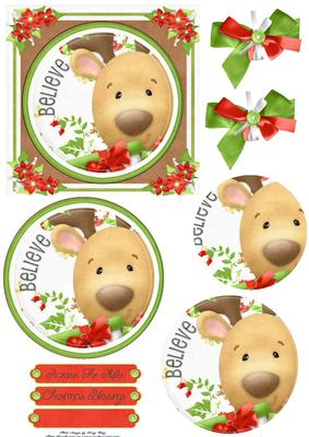 Cute Reindeer in Oval Pyramid