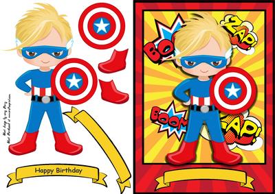 Superhero with Shield