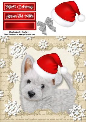 Festive Westie 8x8