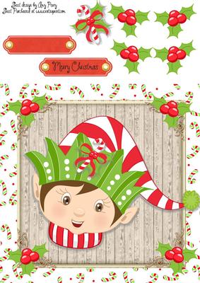 Santa's Elf Boy 8x8