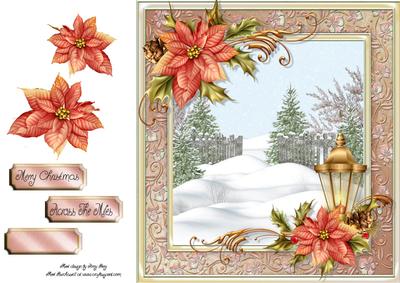 Beautiful Christmas Scene 8x8