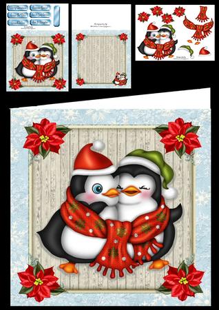Penguin Cuddles 8x8 Mini Kit