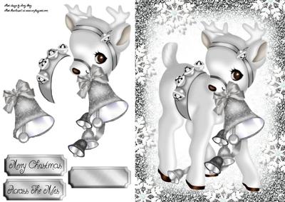 Gorgeous Reindeer with Silver Bell