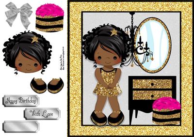 Glamorous Ethnic Girl 8x8