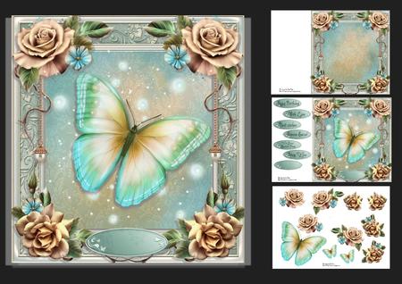 8x8 Aqua Butterfly Mini Kit