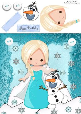 Elsa & Olaf 8x8