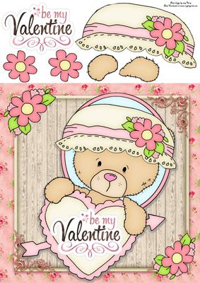 Be My Valentine Teddy Bear 8x8