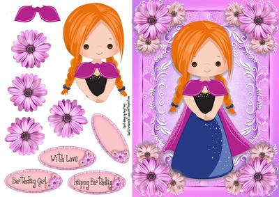 Beautiful Pink & Blue Princess