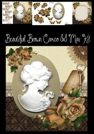 Beautiful Brown Cameo 8x8 Mini Kit