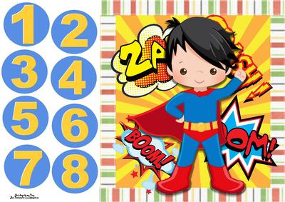 Super Hero with Cape 1-8 8x8